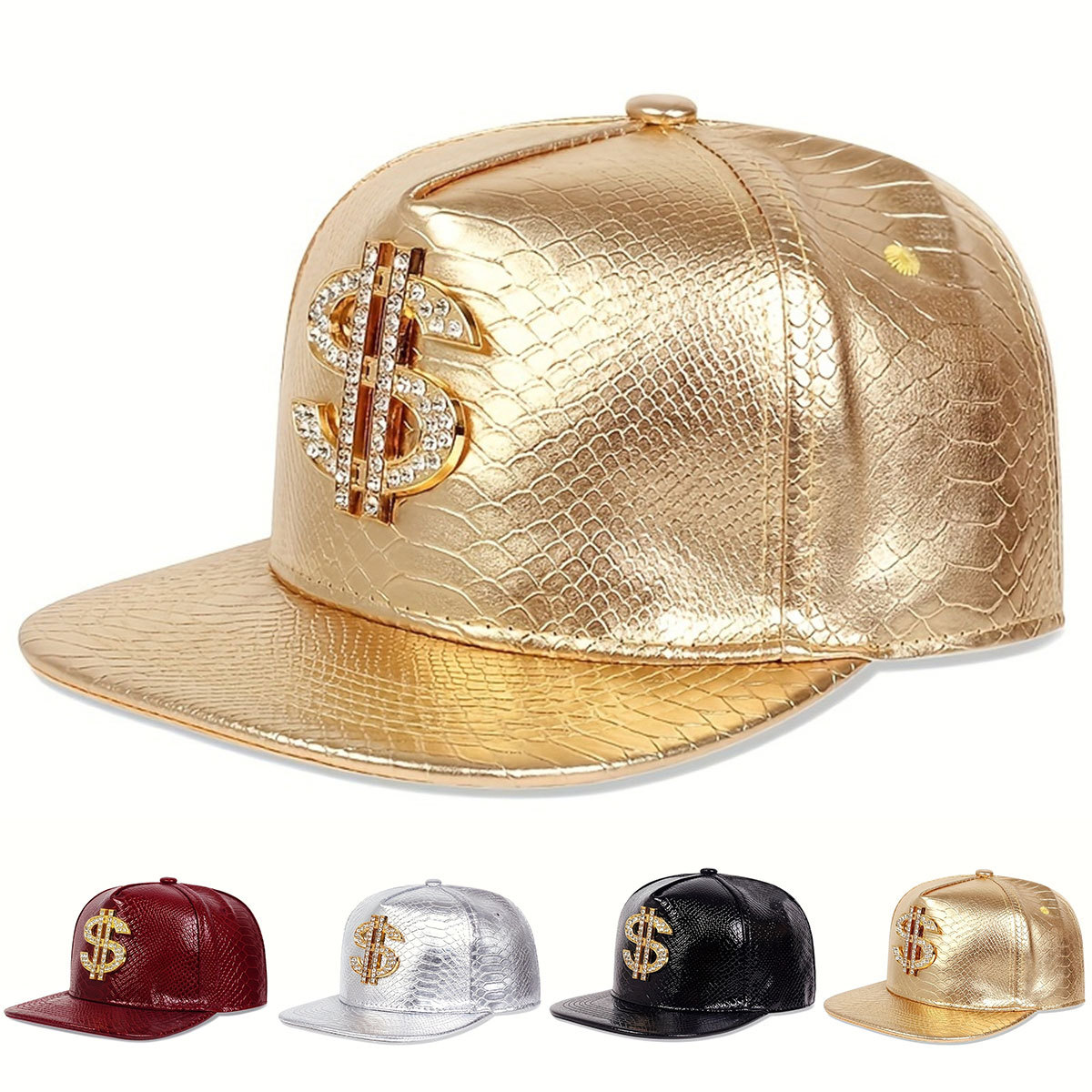 Streetwear Brand Beanie - Cappellino da Baseball in Pelle con