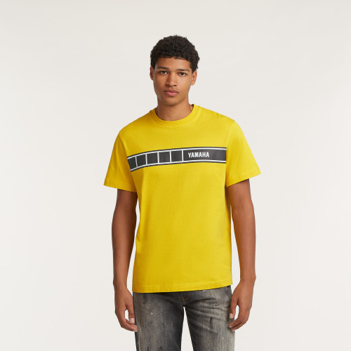 Yellow Streetwear Brand - T-shirt gialla retrò YAMAHA da uomo