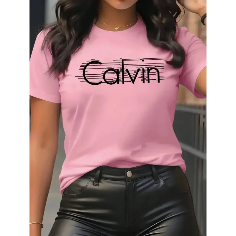 Streetwear Brand Y2K - Calvin T-shirt da donna per il