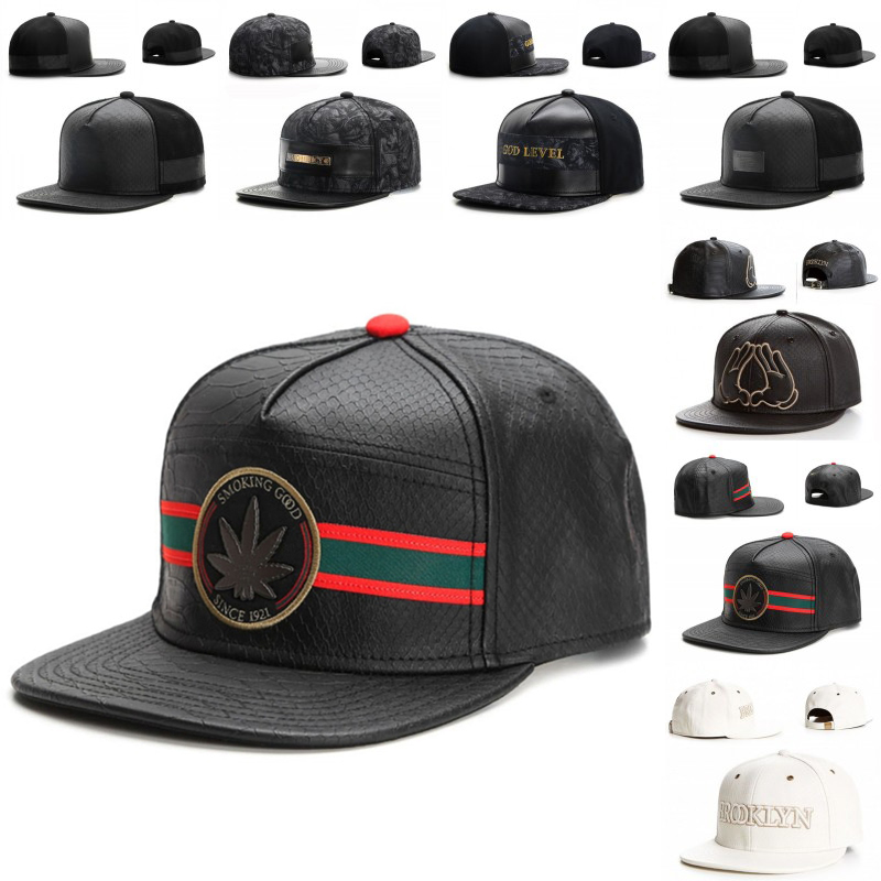 Streetwear Brand Beanie - Cappello da Baseball in Pelle di